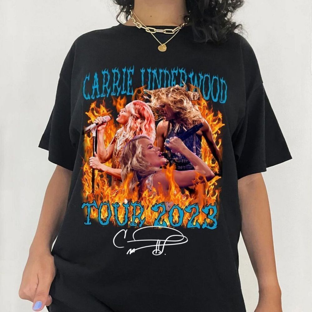 Carrie Underwood 2023 Tour Country Fan Graphic T-Shirt